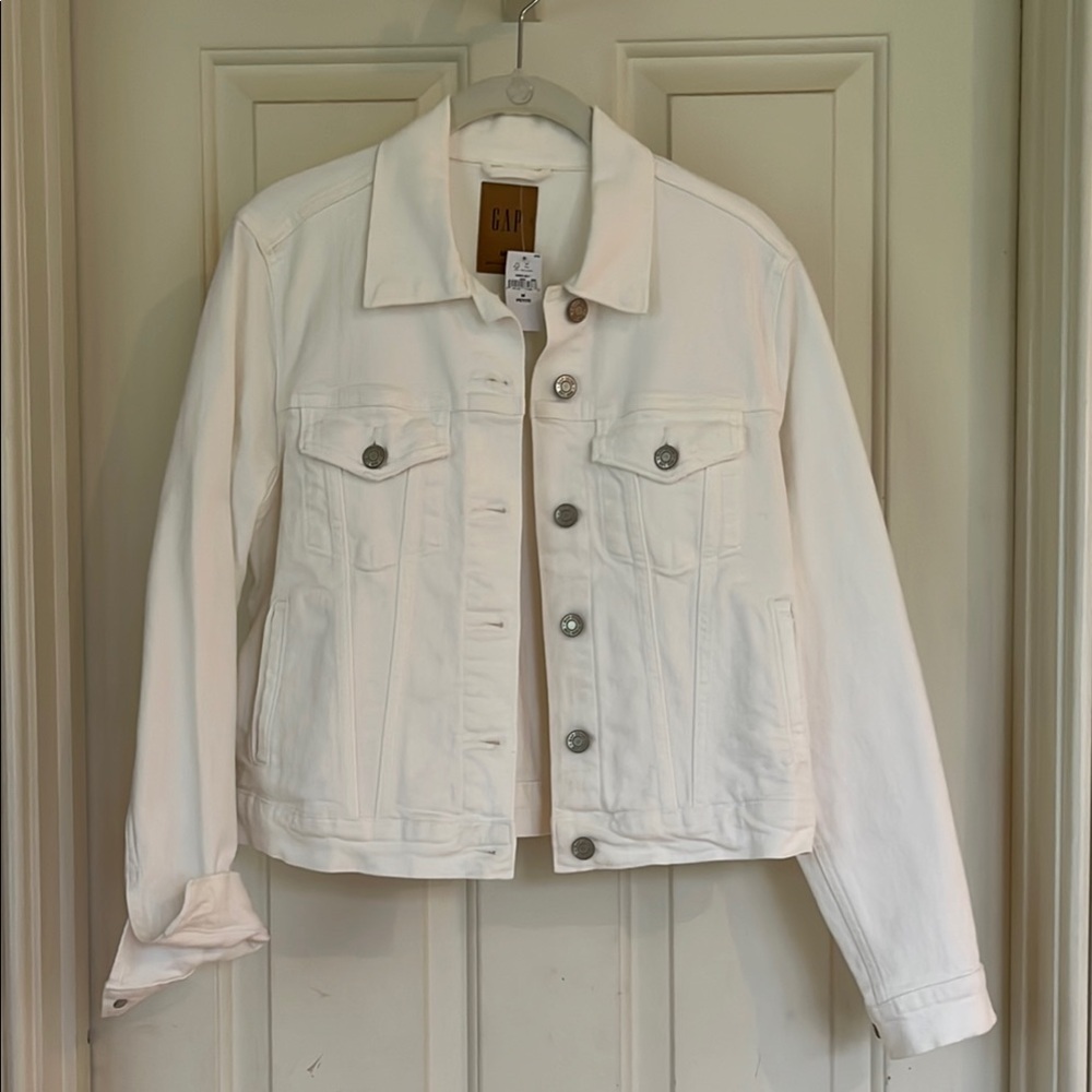 GAP Icon Women's White Denim Jacket